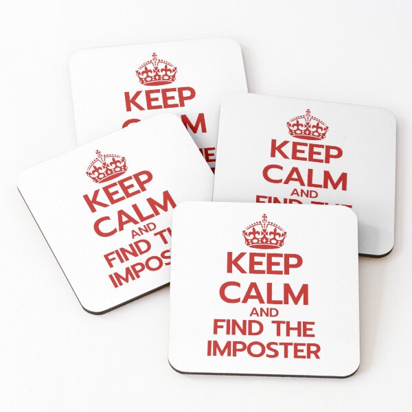 Item preview, Keep Calm and Find the Imposter - Juego de Among Us designed and sold by InsomniaCL.