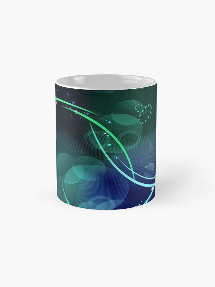 Alternate view of Swooping Dreamy Mask Abstraction Mug