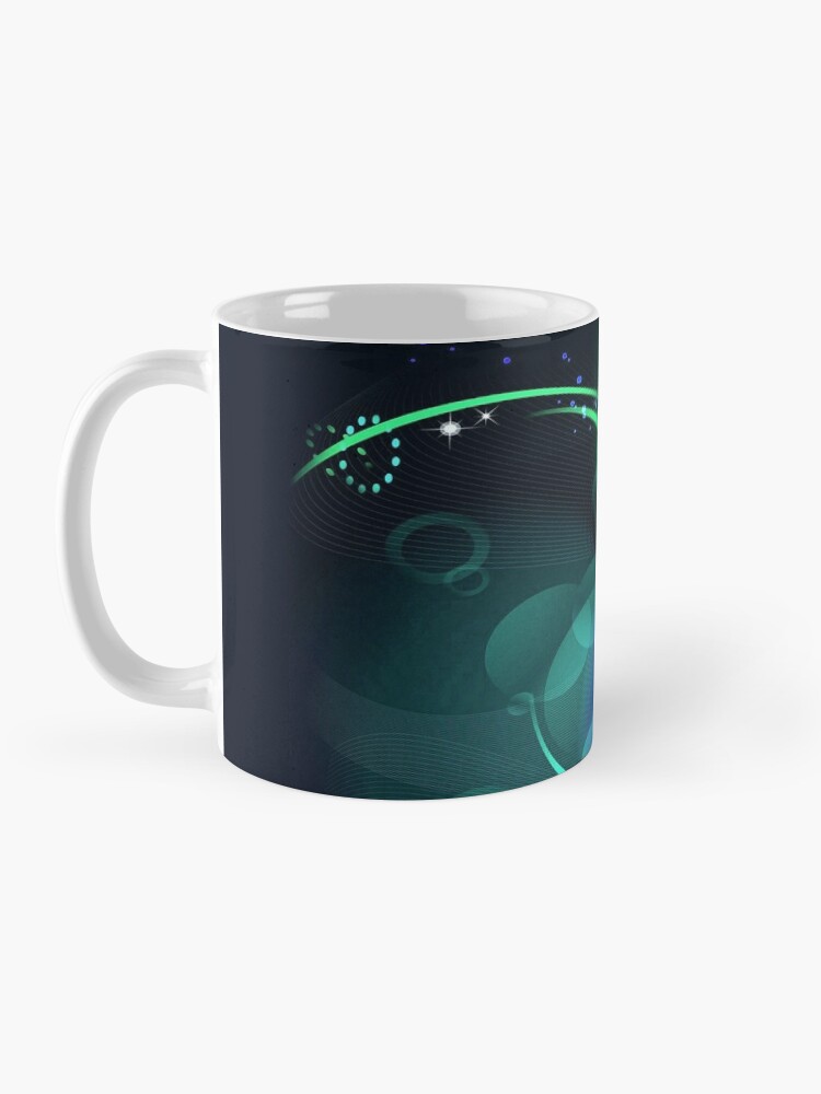 Alternate view of Swooping Dreamy Mask Abstraction Mug