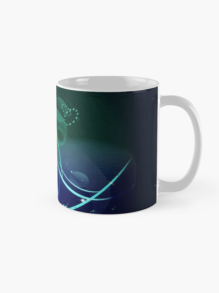 Alternate view of Swooping Dreamy Mask Abstraction Mug