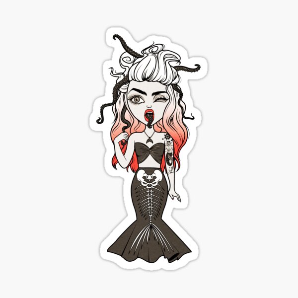 Sexy Mermaid Babe Sticker For Sale By Cristie Guevara Redbubble