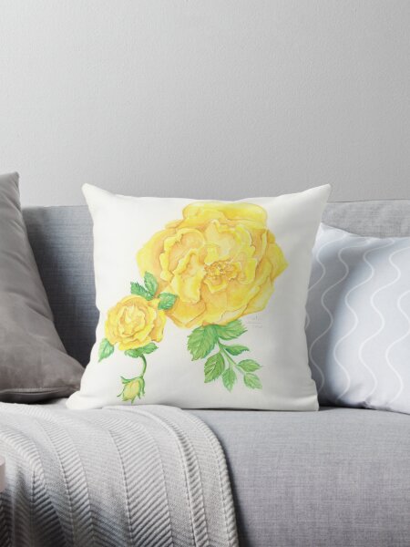 Aperçu de l'œuvre Roses jaunes aquarelle créée et vendue par Mernion.