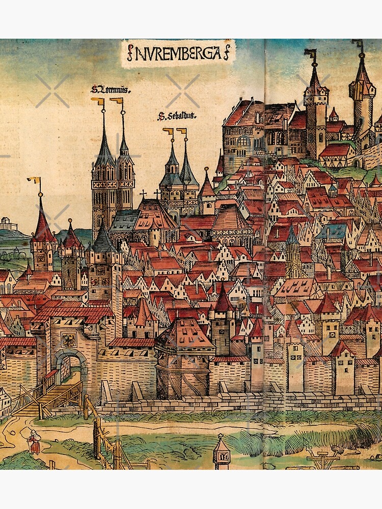 Disover City of Nuremberg chronicle Premium Matte Vertical Poster
