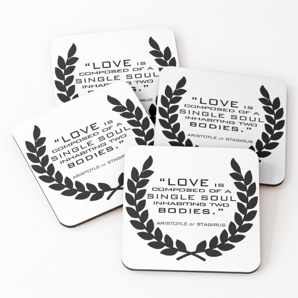 Item preview, Inspirational Greek Philosophy Aristotle Love Quote designed and sold by JNHolmsInc.