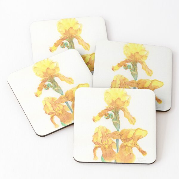 Item preview, Watercolor Yellow Irises designed and sold by Mernion.