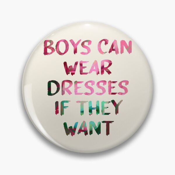 Item preview, Boys Can Wear Dresses Glitch Art Quote designed and sold by raspberry-tea.
