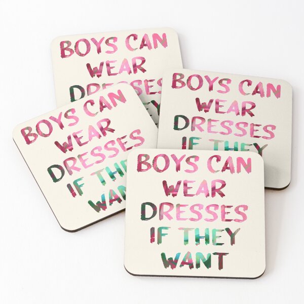 Item preview, Boys Can Wear Dresses Glitch Art Quote designed and sold by raspberry-tea.