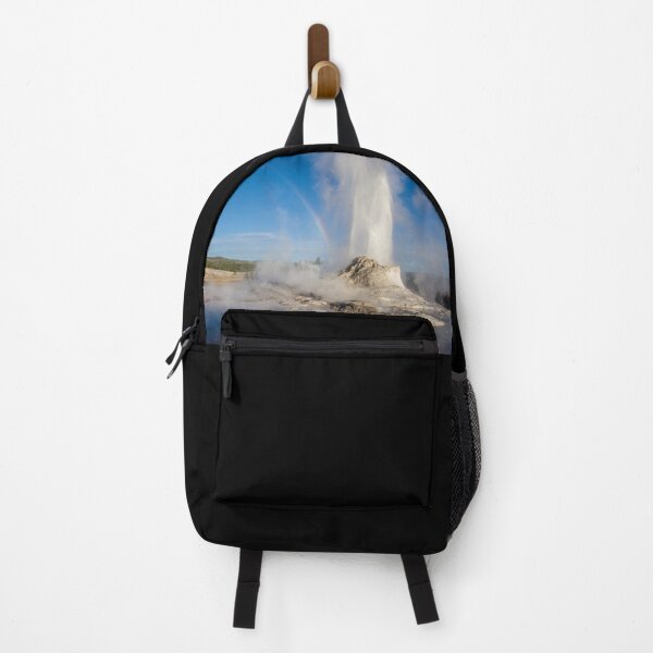 Item preview, Castle Geyser with Rainbow in the Upper Geyser Basin, Yellowstone National Park designed and sold by AvocaSpring.