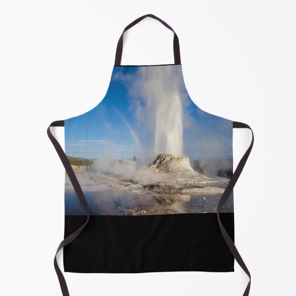 Item preview, Castle Geyser with Rainbow in the Upper Geyser Basin, Yellowstone National Park designed and sold by AvocaSpring.