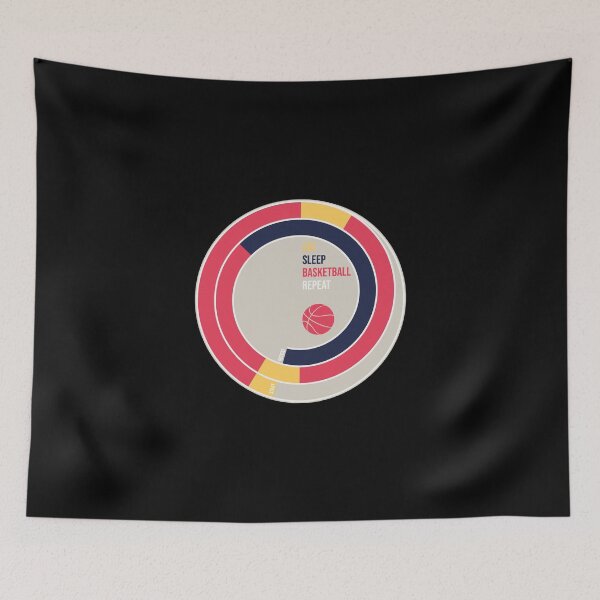 Item preview, Eat sleep basketball repeat designed and sold by DuarteDesign.