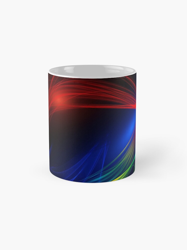 Alternate view of Brilliant Colorful Mask Abstraction Mug