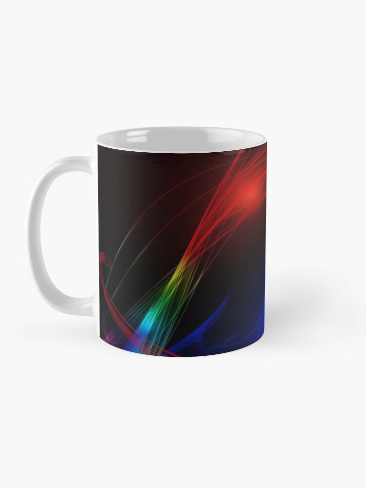 Alternate view of Brilliant Colorful Mask Abstraction Mug