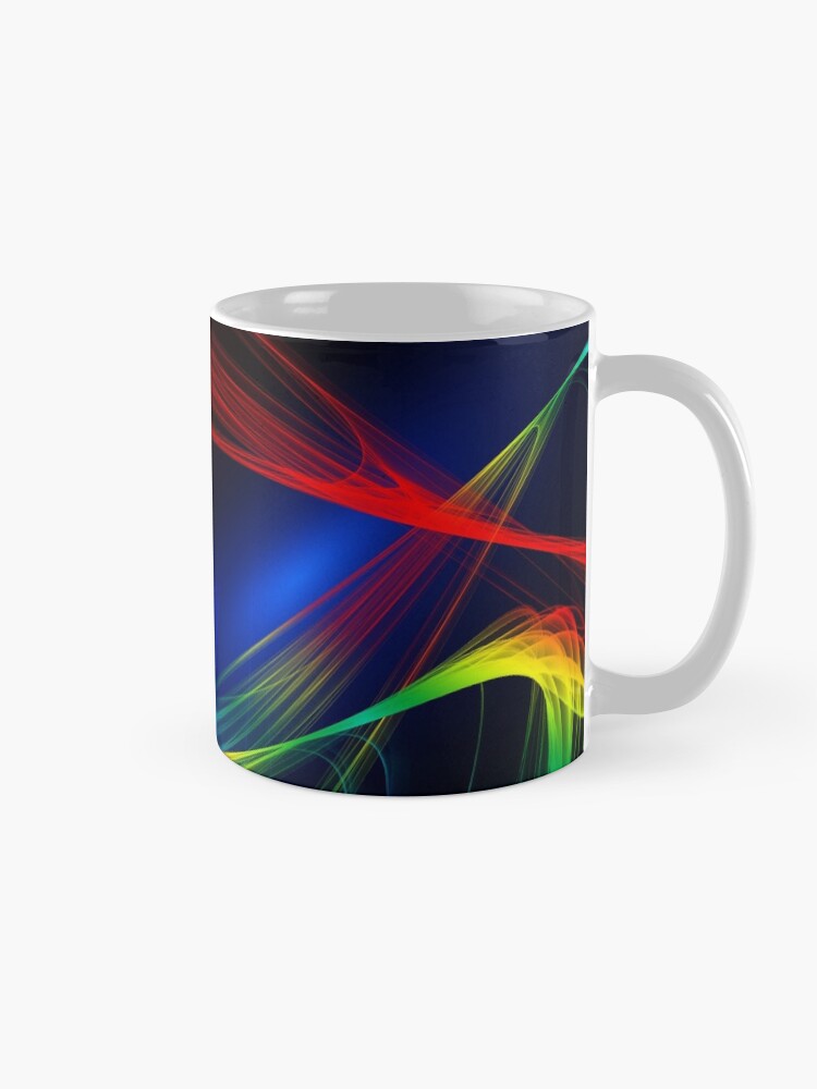 Alternate view of Brilliant Colorful Mask Abstraction Mug