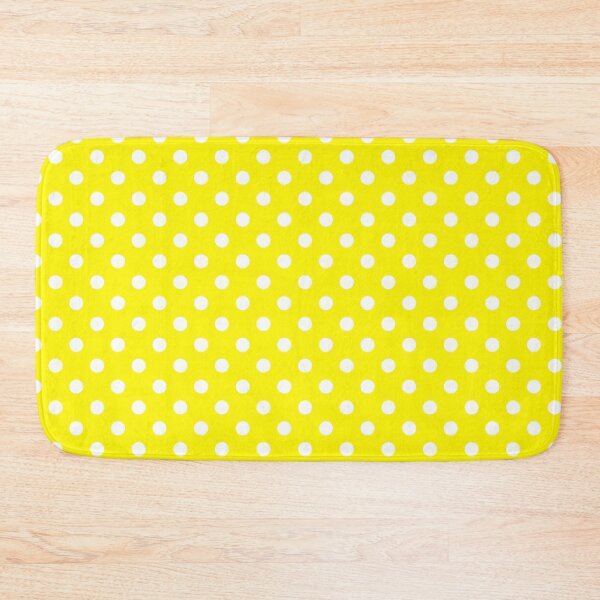 Item preview, Lemon Yellow with White Polka Dots designed and sold by WearURColors.