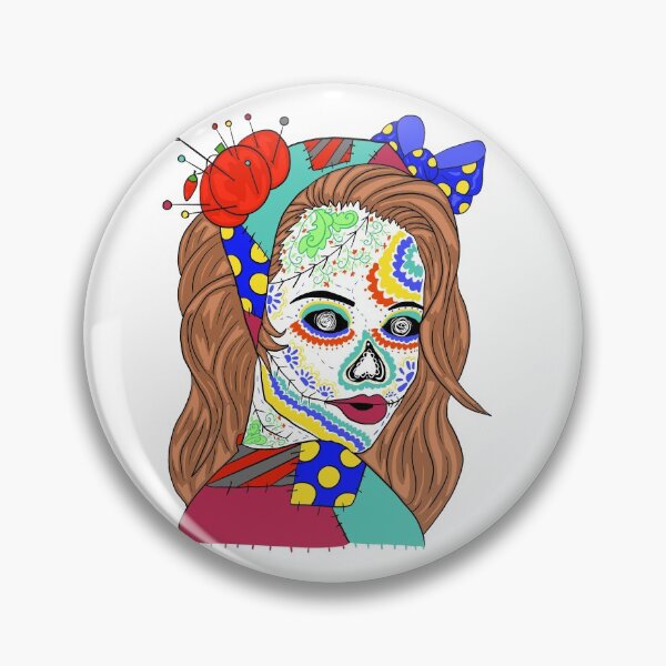 Item preview, Pins And Needles Sugar Skull Girl  designed and sold by missmann.