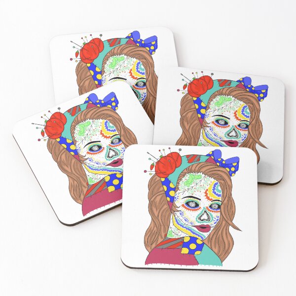 Item preview, Pins And Needles Sugar Skull Girl  designed and sold by missmann.
