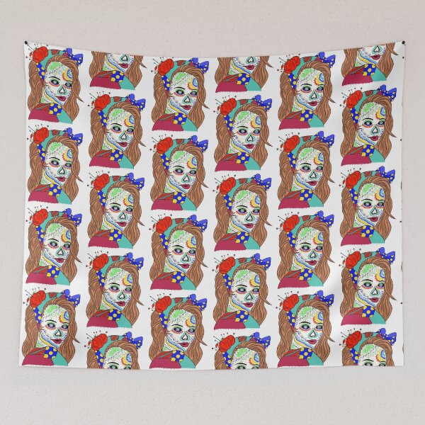 Item preview, Pins And Needles Sugar Skull Girl  designed and sold by missmann.