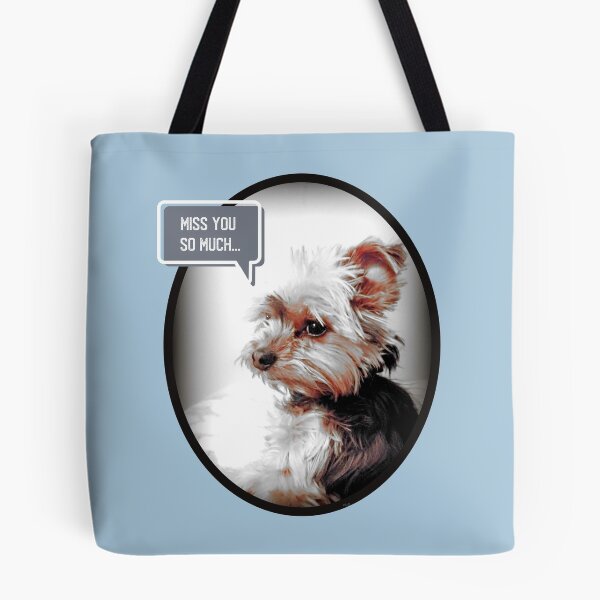 Item preview, Cute Yorkie Dog - Miss You So Much... Adorable Yorkshire Terrier Meme  designed and sold by Yorkie  Love.