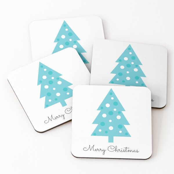 Item preview, Teal Merry Christmas tree  designed and sold by VondasCreations.