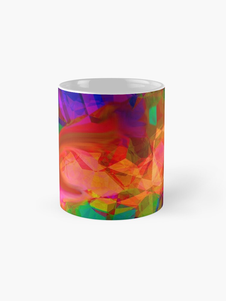 Alternate view of Stark Crystaline Color-Burst Mask Abstraction Mug