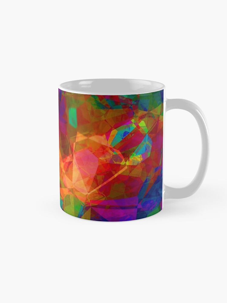 Alternate view of Stark Crystaline Color-Burst Mask Abstraction Mug