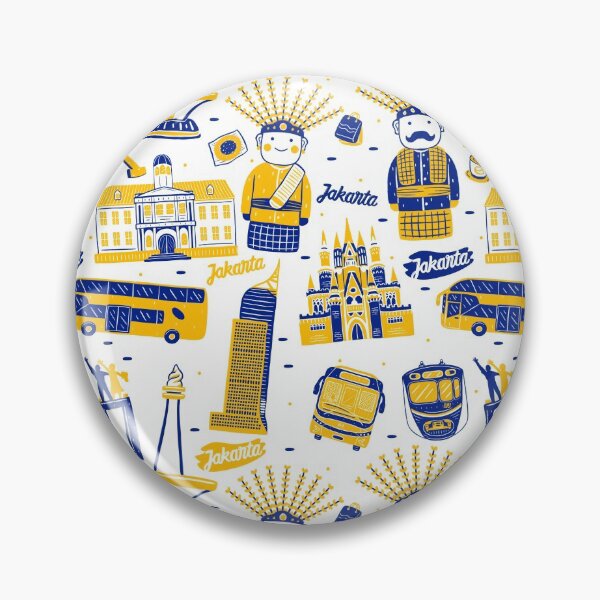 Item preview, Jakarta Blue, Yellow, White Pattern designed and sold by JupiterCyclops.