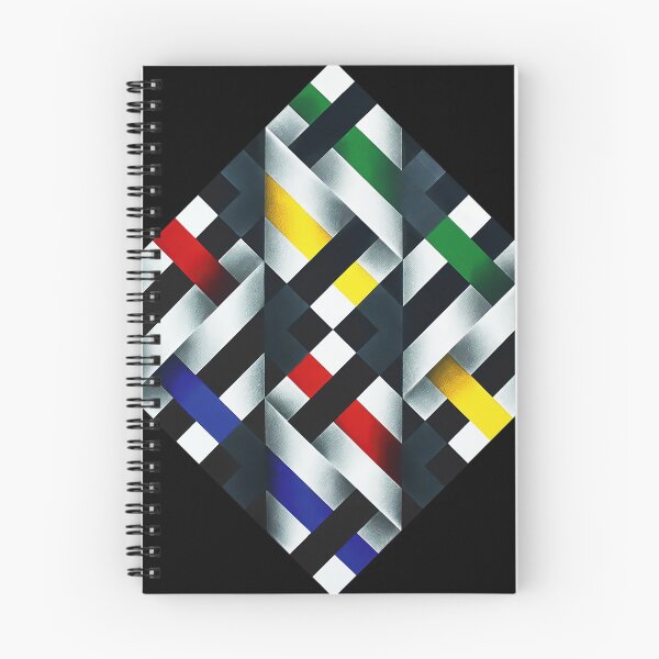 Item preview, folded colorful shapes geometric painting Omar rayo op art designed and sold by mariaa999.