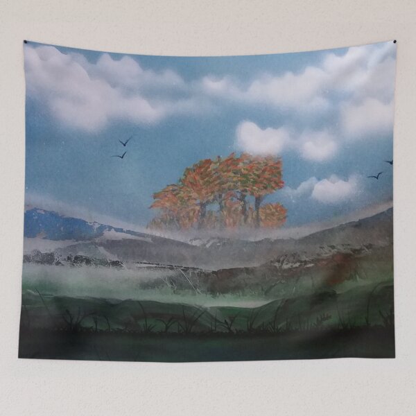Item preview, The Autumn trees out in the field designed and sold by edwardtiptonart.