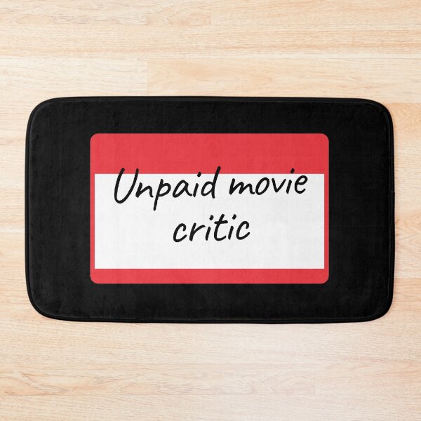 Item preview, Unpaid movie critic - label designed and sold by piastrelli.