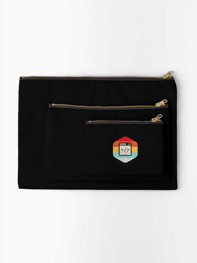 Thumbnail 2 of 4, Zipper Pouch, HTML CSS Script Computer Scientist Geek Coder Developer PHP design designed and sold by A-Fashion.