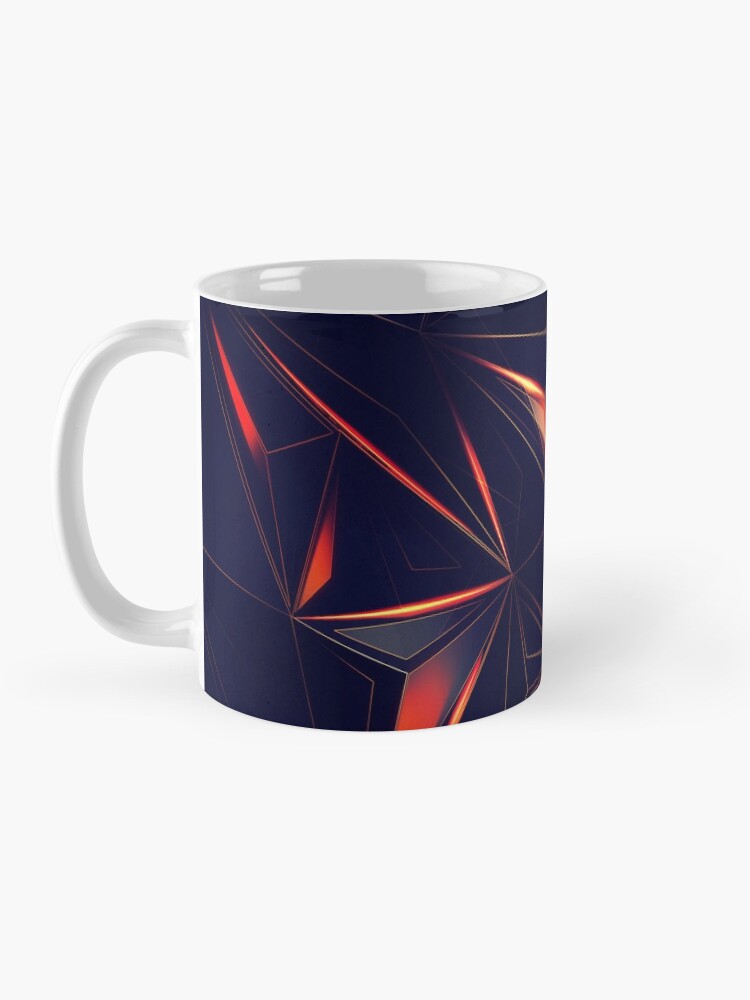 Alternate view of Spacey Crystalline Mask Abstraction Mug
