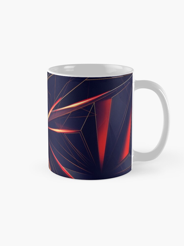 Alternate view of Spacey Crystalline Mask Abstraction Mug