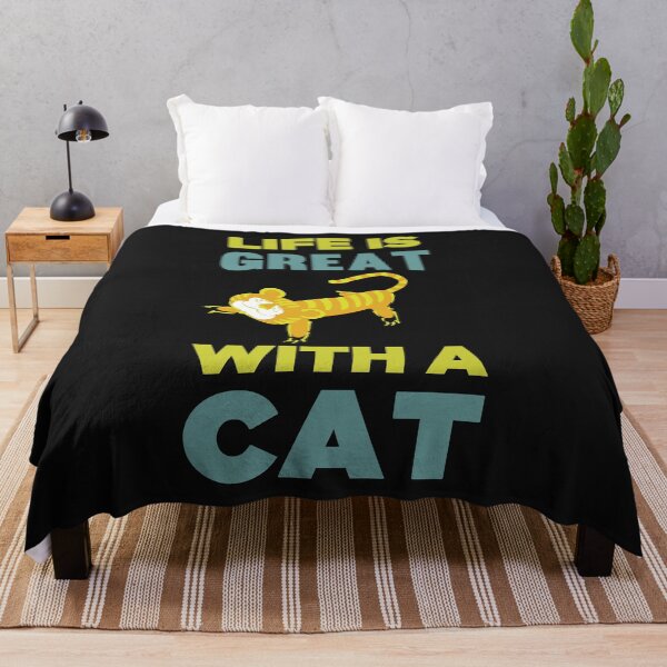 Item preview, Life Is Great With A Cat - Cute Tiger Cat Gift Ideas designed and sold by leo121687.