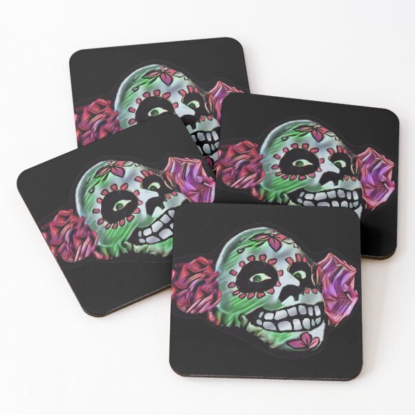 Artikelvorschau, Gruselige Calavera entworfen und verkauft von Christy Weber.