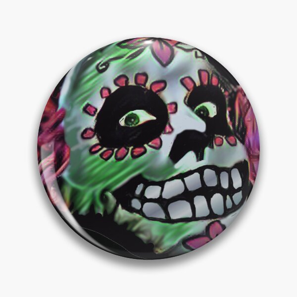 Artikelvorschau, Gruselige Calavera entworfen und verkauft von Christy Weber.