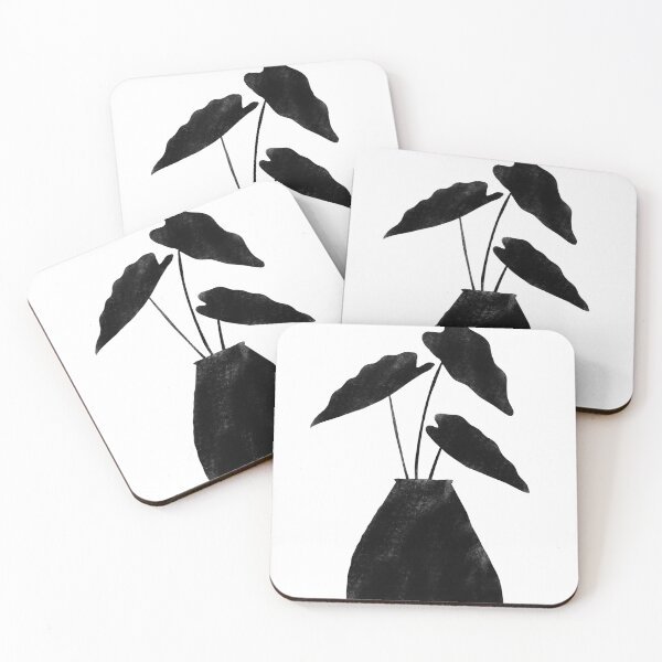 Item preview, Plant in a Vase Black Texture designed and sold by trajeado14.