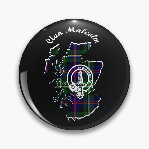 Item preview, Clan Malcolm Scotland Map Crest designed and sold by BagTown Clans.