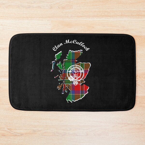 Item preview, Clan Mcculloch Scotland Map Crest designed and sold by BagTown Clans.