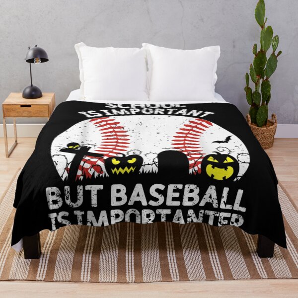 Item preview, School is Important but Baseball is Importanter Halloween designed and sold by LezaZechel.