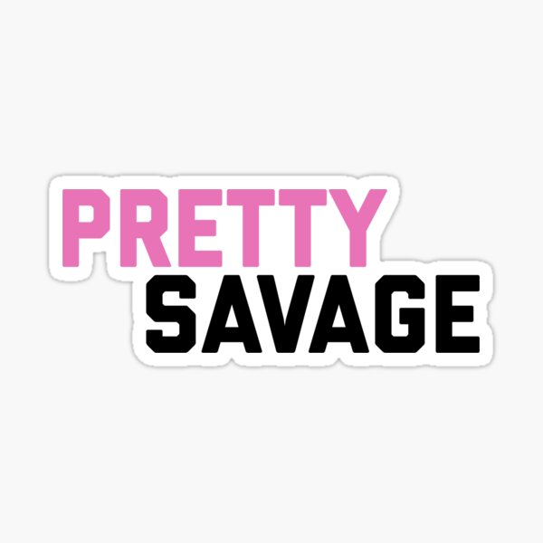 Blackpink Aesthetic Stickers Redbubble - blackpink pretty savage roblox id