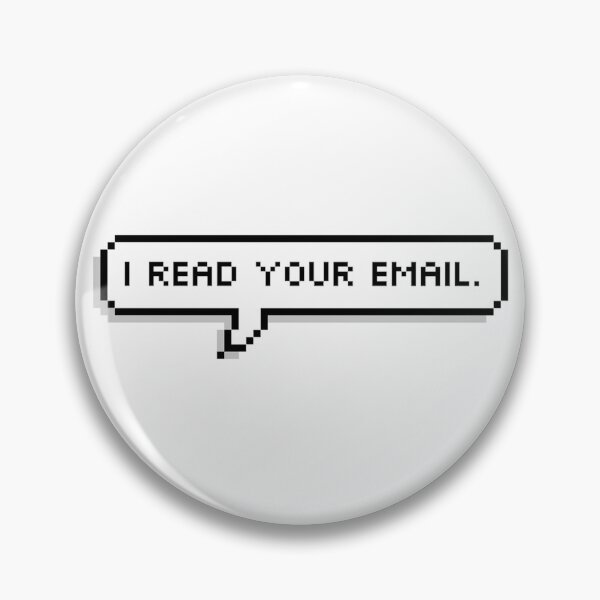 Artikelvorschau, Ich lese Ihre E-Mail. Aufkleber entworfen und verkauft von MadEDesigns.