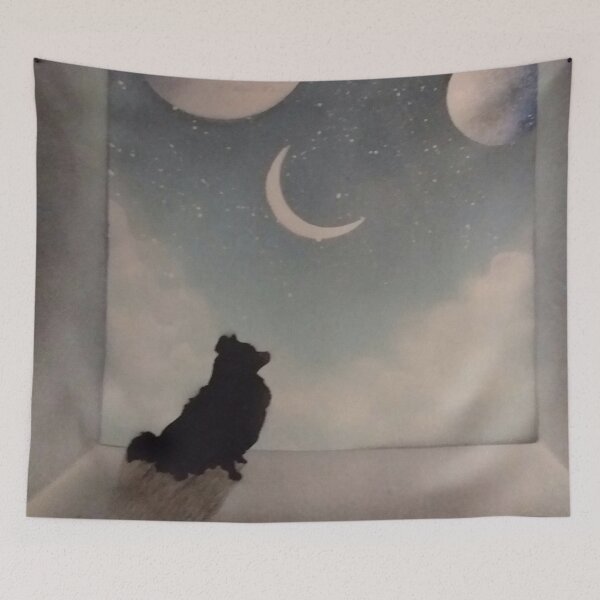 Item preview, Beloved pet Pomeranian memorial designed and sold by edwardtiptonart.