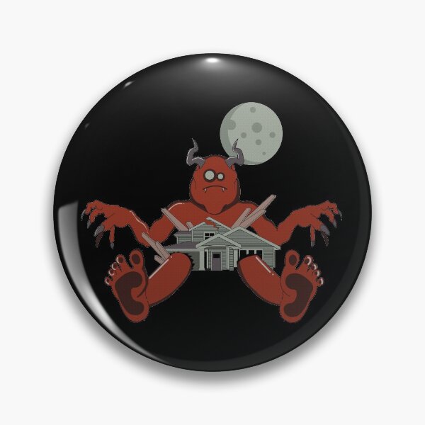 Item preview, Cute, Red Demon Breaking through Small House designed and sold by GinaRivDesigns.