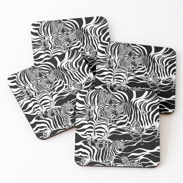 Item preview, zebra surreal illustration black and white designed and sold by mariaa999.