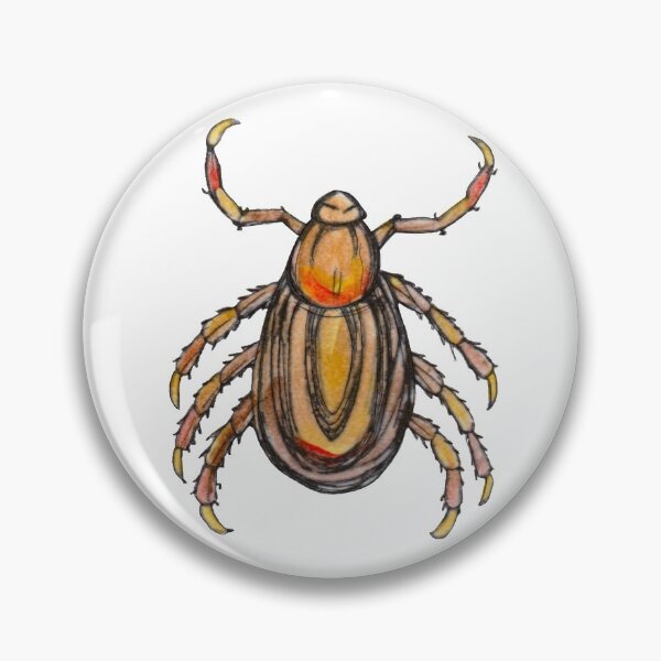Item preview, Common Dog Tick Watercolor designed and sold by Rachel Kenaston.