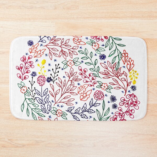 Item preview, Colorful Handmade Flowers in a Circle Design designed and sold by HoHartndesign.