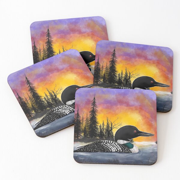 Item preview, Sunset Loon designed and sold by Loons-and-Moons.