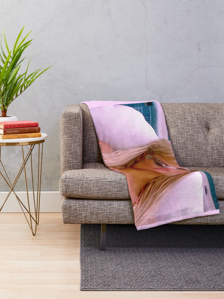 Alternate view of stop being jealous Throw Blanket