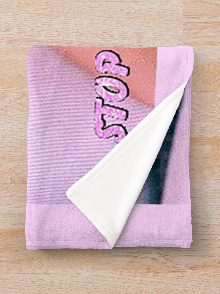 Alternate view of stop being jealous Throw Blanket