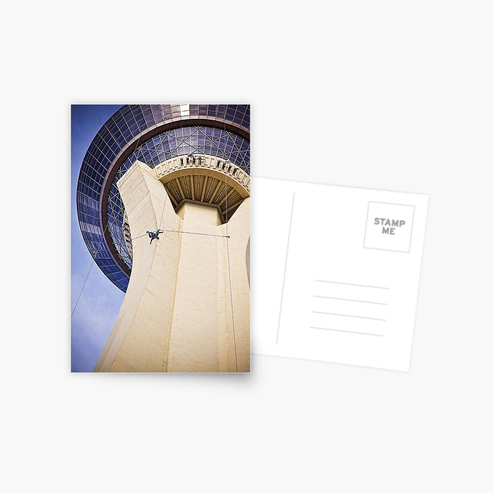 Stratosphere Tower Jumper Las Vegas Postcard